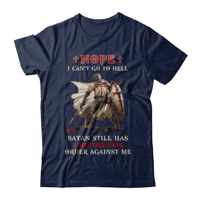 Knight Amerian Satan Still Has A Restraining Order Against Me-T-Shirt & Hoodie-Classic T-Shirt-Navy