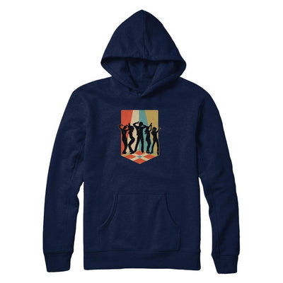 Classic Vintage Retro Style Dance Music-T-Shirt & Tank Top-Pullover Hoodie-Navy
