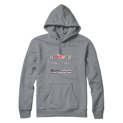 Independence Day Patriotic 4Th Of July Cat Unicorn Mericorn-T-Shirt & Hoodie-Pullover Hoodie-Light Steel