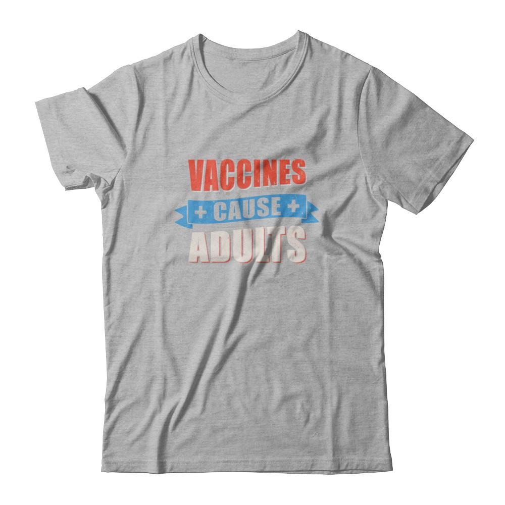 Vaccines Cause Adults-T-Shirt & Tank Top-Premium T-Shirt-Heather Gray
