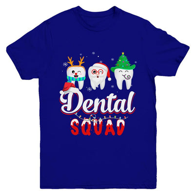 Dental Squad Tooth Christmas Dental Assistant Gifts Youth-Youth Shirt-Youth T-Shirt-Navy