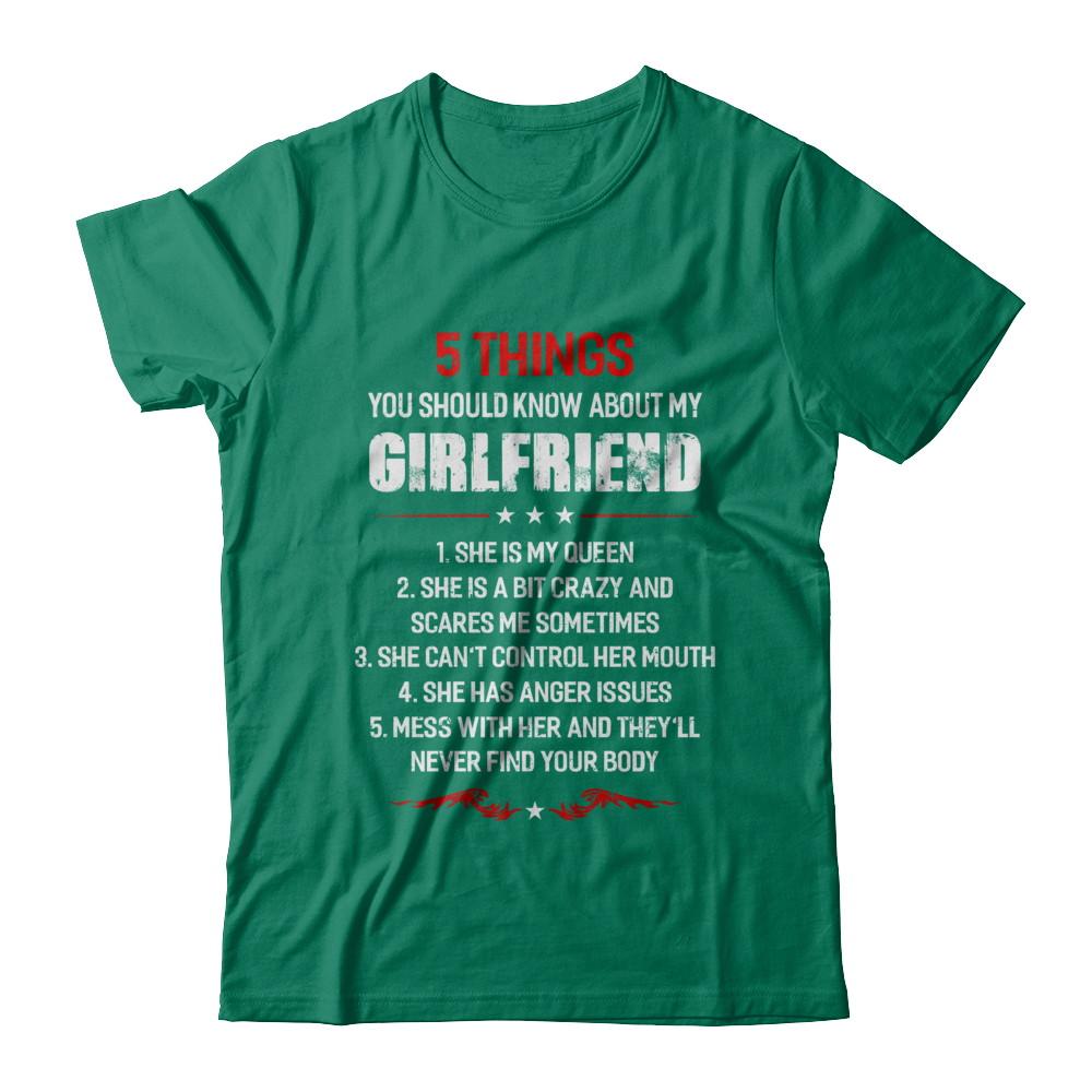 5 Things You Should Know About My Girlfriend Boyfriend-T-Shirt & Hoodie-Classic T-Shirt-Kelly Green