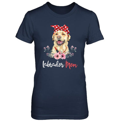 Labrador Mom Gift For Women Dog Lover-T-Shirt & Hoodie-Women's T-Shirt-Navy