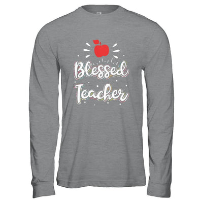 Blessed Teacher Gift-T-Shirt & Hoodie-Long Sleeve T-Shirt-Sport Grey