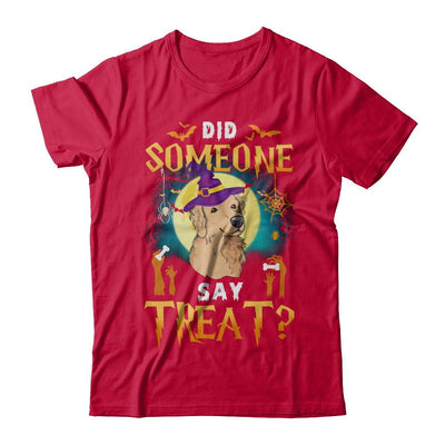Did Someone Say Treat Golden Retriever Halloween Costume-T-Shirt & Hoodie-Classic T-Shirt-Red