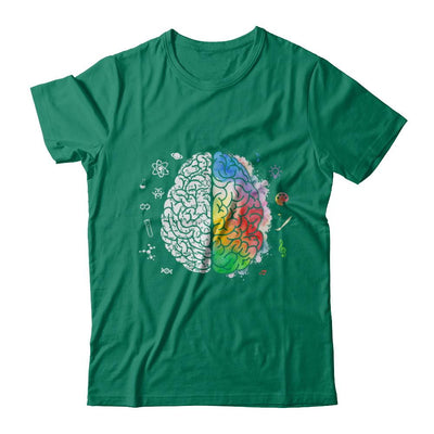 Colorful Brain Chemistry Science And Art-T-Shirt & Hoodie-Classic T-Shirt-Kelly Green