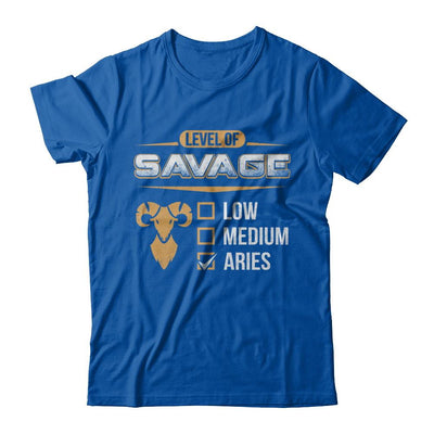 Level Of Savage Aries-T-Shirt & Hoodie-Premium T-Shirt-Royal