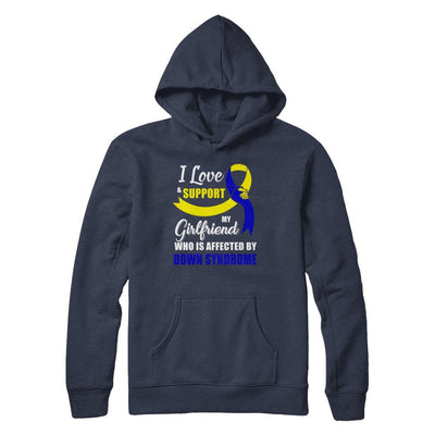 Down Syndrome Awareness Support Yellow Blue Girlfriend Boyfriend-T-Shirt & Hoodie-Pullover Hoodie-Navy