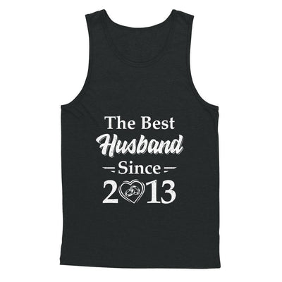 8th Married Together Anniversary Since 2013 Wife Husband-T-Shirt & Hoodie-Unisex Tank-Black