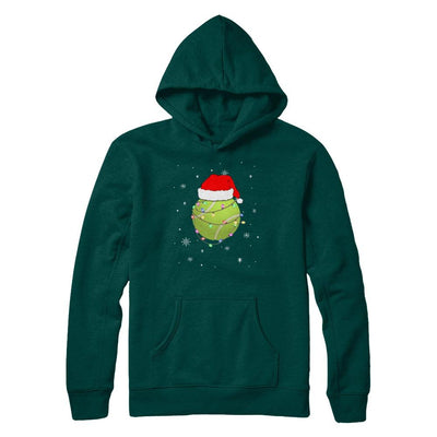 Santa Hat Tennis Christmas Gifts-T-Shirt & Sweatshirt-Pullover Hoodie-Deep Forest