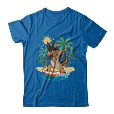 Summer Vacation Dabbing German Shepherd Surfing Surfboard Gift-T-Shirt & Hoodie-Classic T-Shirt-Royal
