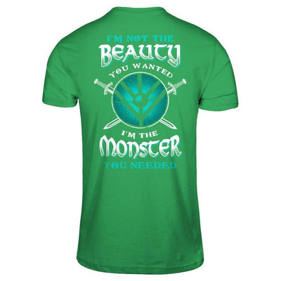 Viking I'm Not The Beauty You Wanted I'm The Monster You Needed-T-Shirt & Hoodie-Premium T-Shirt-Kelly Green