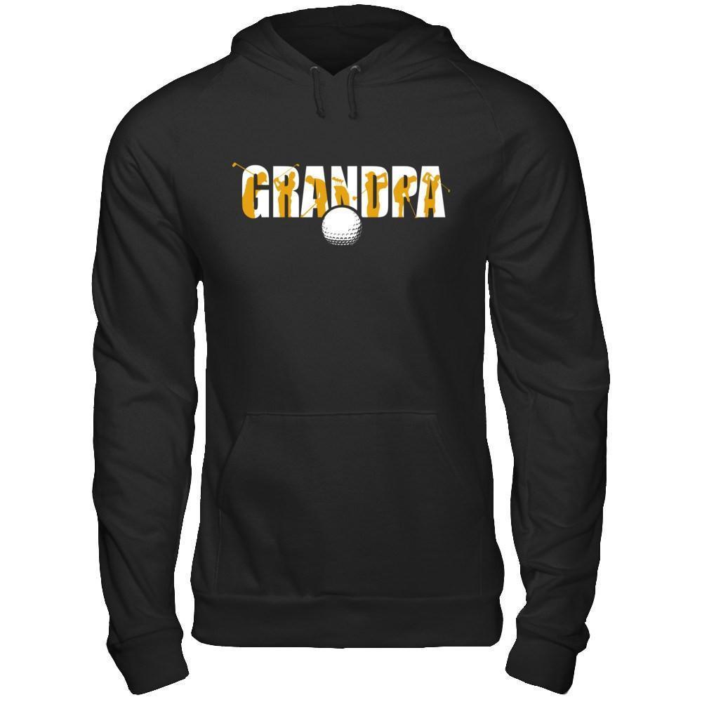 Golf Grandpa Father's Day-T-Shirt & Hoodie-Pullover Hoodie-Black