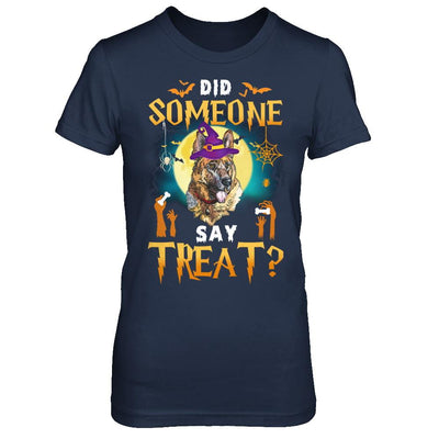 Did Someone Say Treat German Shepherds Halloween Costume-T-Shirt & Hoodie-Women's T-Shirt-Navy