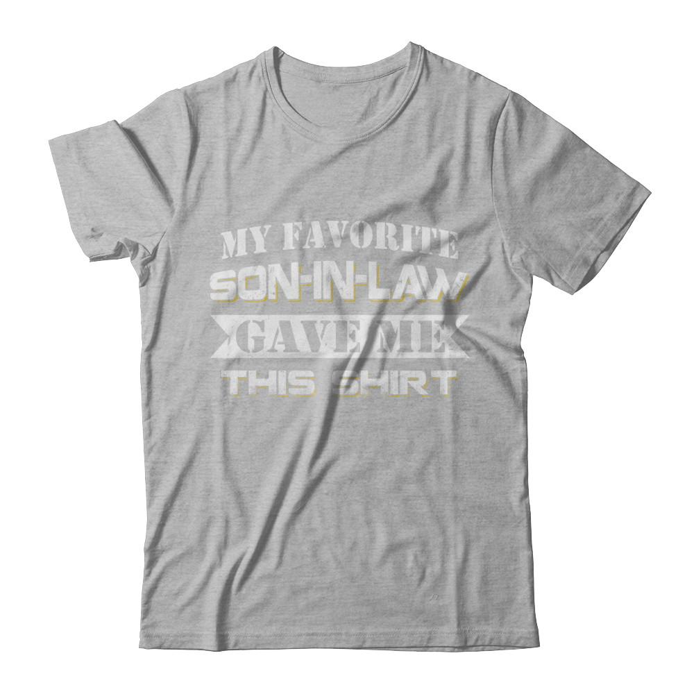 My Favorite Son-In-Law Gave Me This-T-Shirt & Hoodie-Premium T-Shirt-Heather Gray