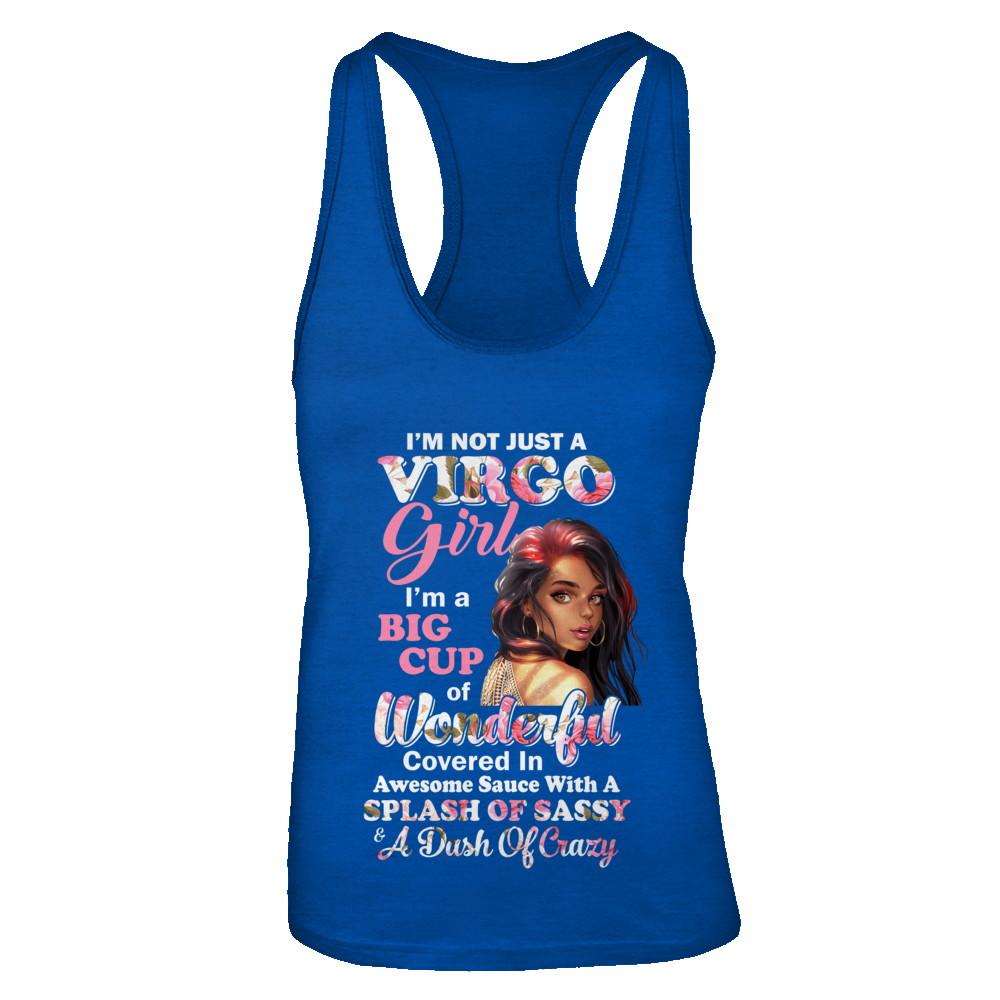 I'm Not Just A Virgo Girl August September Birthday Gifts-T-Shirt & Tank Top-Women's Ideal Racerback Tank-Royal