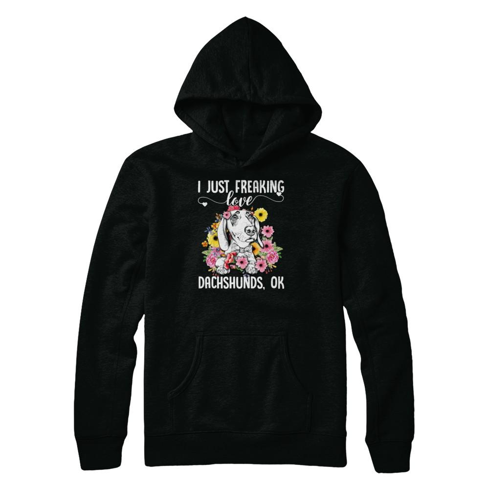 Dog I Just Freaking Love Dachshund-T-Shirt & Tank Top-