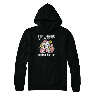 Dog I Just Freaking Love Dachshund-T-Shirt & Tank Top-