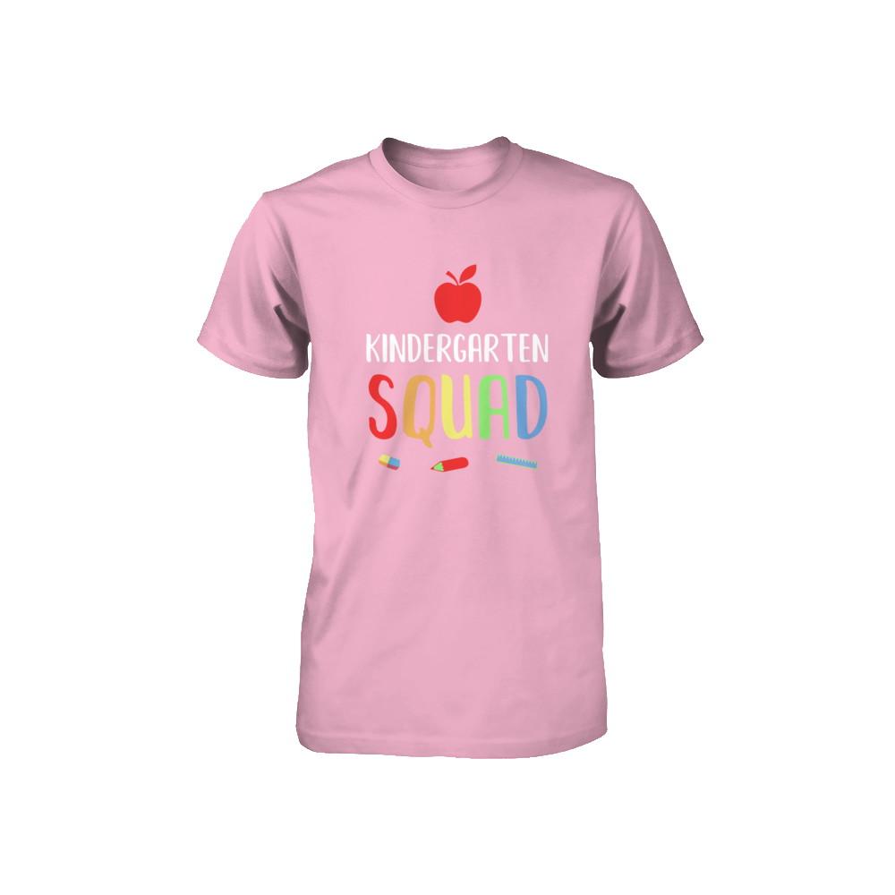 Kindergarten Squad Back To School Teacher Gift Youth-Youth Shirt-Toddler T-Shirt-Pink