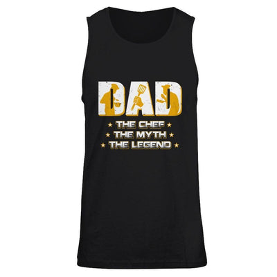 Dad The Chef The Myth The Legend-T-Shirt & Hoodie-Unisex Tank-Black