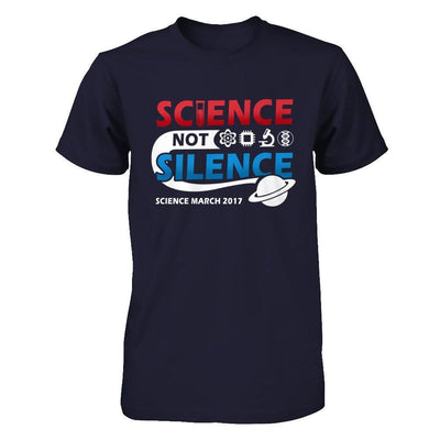 Science Not Silence March Science Earth Day 2017-T-Shirt & Hoodie-Premium T-Shirt-Midnight Navy