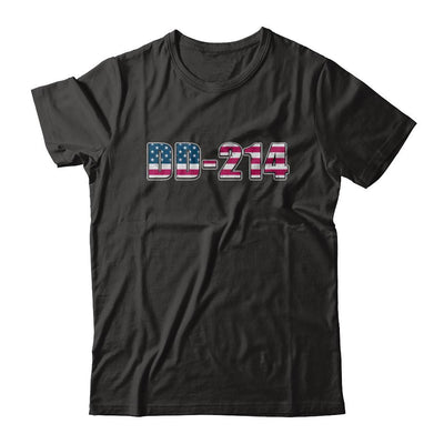 Proud DD-214 Alumni Vintage American US Veteran-T-Shirt & Hoodie-Classic T-Shirt-Black
