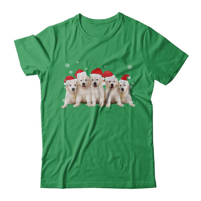 Funny Golden Retriever Puppies Christmas Dog Gift-T-Shirt & Hoodie-Premium T-Shirt-Kelly Green