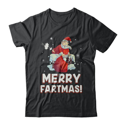 Funny Merry Fartmas Santa Claus Farting Christmas-T-Shirt & Sweatshirt-Classic T-Shirt-Black