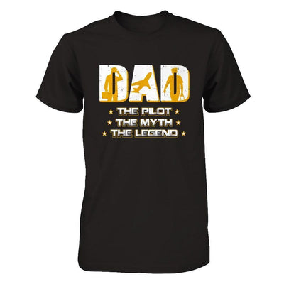 Dad The Pilot The Myth The Legend-T-Shirt & Hoodie-Classic T-Shirt-Black