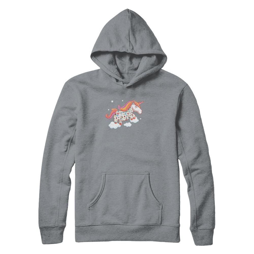 Tattooed Girl Unicorn Tattoos-T-Shirt & Tank Top-Pullover Hoodie-Light Steel