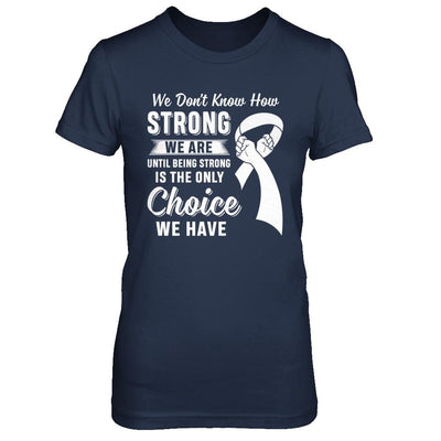 Being Strong Choice Lung Cancer-T-Shirt & Hoodie-Women's T-Shirt-Navy