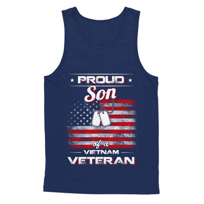 Proud Son Of A Viet Nam Veteran-T-Shirt & Hoodie-Unisex Tank-Navy