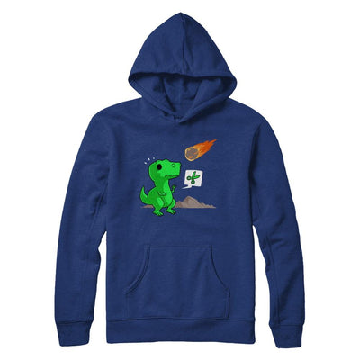 Rock Paper Scissors Funny Dinosaur-T-Shirt & Hoodie-Pullover Hoodie-Deep Royal
