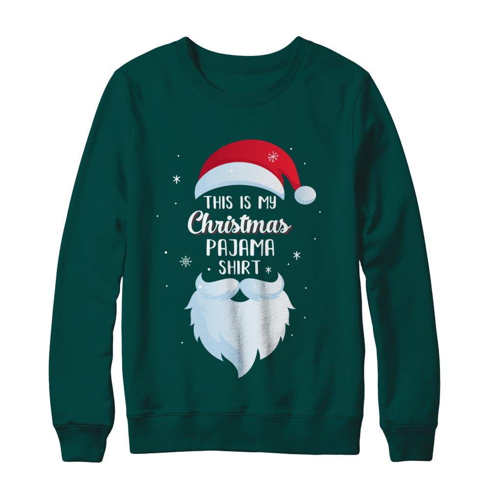 This Is My Christmas Pajama-T-Shirt & Sweatshirt-Crewneck Sweatshirt-Deep Forest