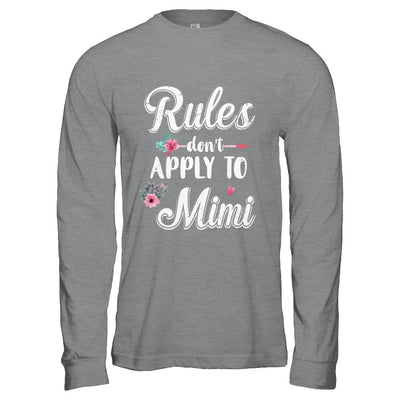 Grandmother Rules Don't Apply To Mimi-T-Shirt & Hoodie-Long Sleeve T-Shirt-Sport Grey