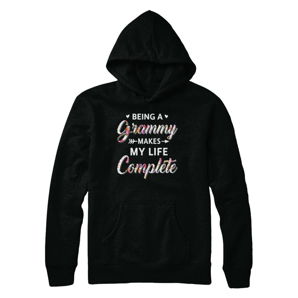 Being A Grammy Makes My Life Complete Mothers Day-T-Shirt & Hoodie-Pullover Hoodie-Black