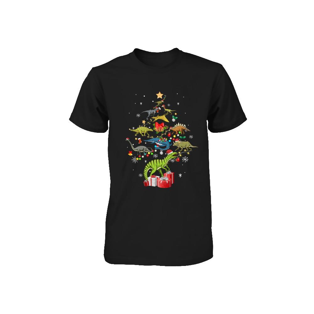Tree Rex Funny Dinosaur Christmas Tree Kids Gift Youth-Youth Shirt-Toddler T-Shirt-Black