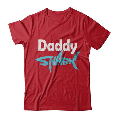 Daddy Shark Dad Family Fathers Day Gifts Idea-T-Shirt & Hoodie-Classic T-Shirt-Red