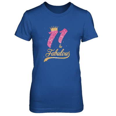 11Th And Fabulous Eleven Birthday-T-Shirt & Tank Top-Women's T-Shirt-Royal