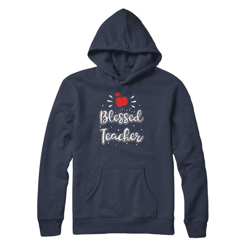 Blessed Teacher Gift-T-Shirt & Hoodie-Pullover Hoodie-Navy