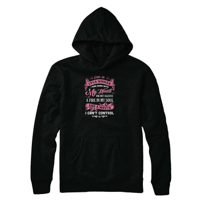 Vintage 1958 Woman 63 Birthday I Was Born With My Heart-T-Shirt & Tank Top-Pullover Hoodie-Black