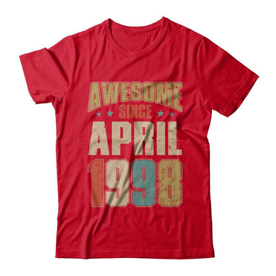 Vintage Retro Awesome Since April 1998 23th Birthday-T-Shirt & Hoodie-Premium T-Shirt-Red
