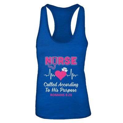 Nursing Nurse Called According To His Purpose-T-Shirt & Tank Top-Women's Ideal Racerback Tank-Royal