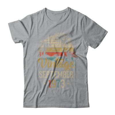 Retro Classic Vintage September 1973 48th Birthday Gift-T-Shirt & Hoodie-Classic T-Shirt-Sport Grey