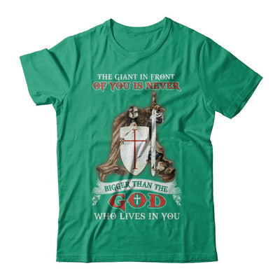 Knight Templar The Giant In Front Never Bigger Than The God-T-Shirt & Hoodie-Classic T-Shirt-Kelly Green
