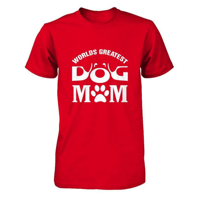 Worlds Greatest Dog Mom-T-Shirt & Hoodie-Premium T-Shirt-Red