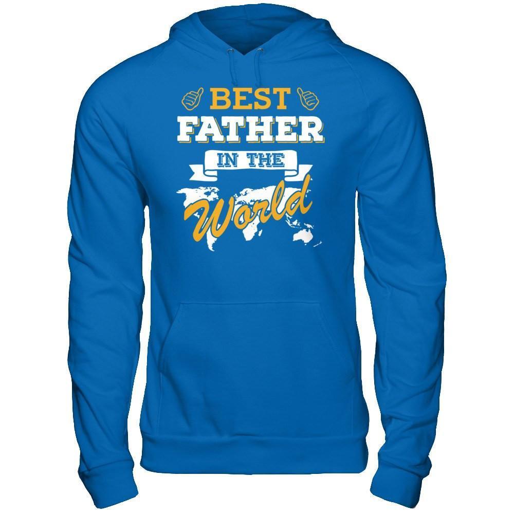 Best Father In The World-T-Shirt & Hoodie-Pullover Hoodie-Royal