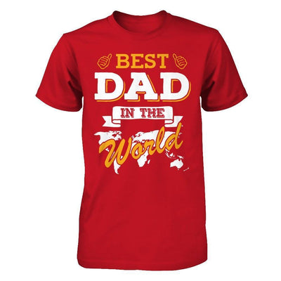Best Dad In The World-T-Shirt & Hoodie-Classic T-Shirt-Red