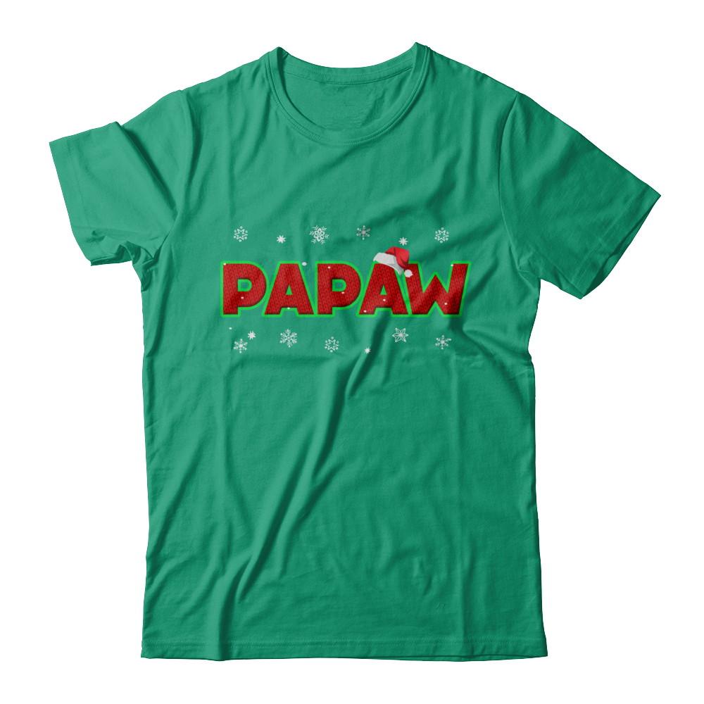 Papaw Christmas Santa Ugly Sweater Gift-T-Shirt & Sweatshirt-Classic T-Shirt-Kelly Green