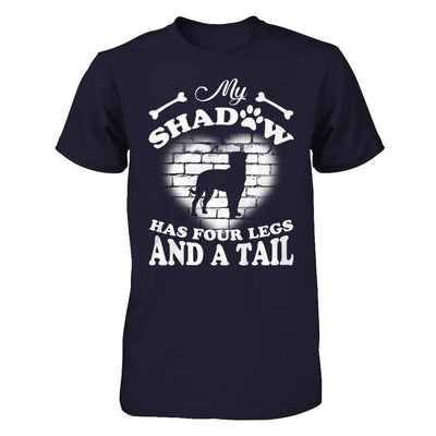 My Shadow Has Four Legs And A Tail Dog Lovers-T-Shirt & Hoodie-Premium T-Shirt-Midnight Navy